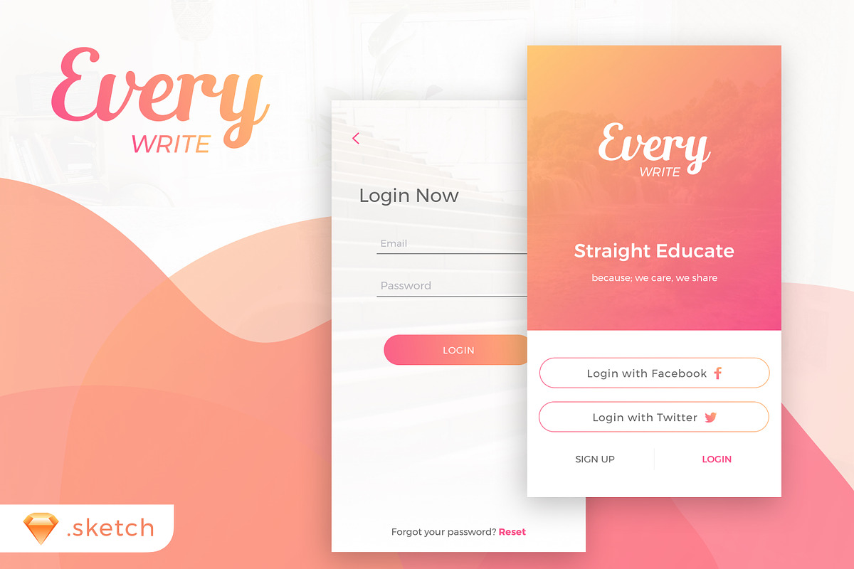 Everywrite Login Kit - Vol 01 in UI Kits and Libraries - product preview 8