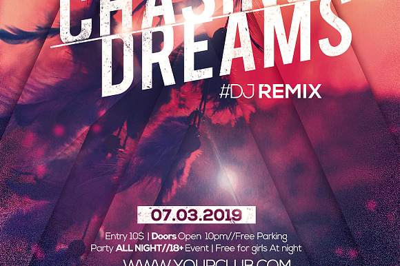 Chasing Dream 1 in Flyer Templates - product preview 4