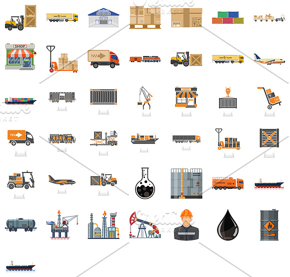 Warehouse, Logistics and Delivery in Illustrations - product preview 6