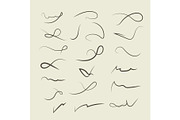Vector Hand drawn decorative curls, swirls, dividers collection