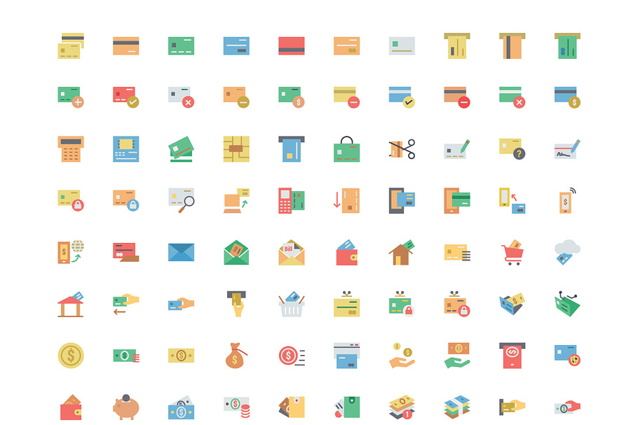 125+ Flat Credit Card Payment Icons