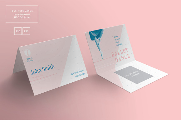 Business Cards | Ballet Dance Studio in Business Card Templates - product preview 1