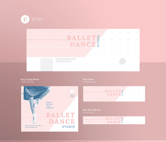 Mega Bundle | Ballet Dance Studio in Templates - product preview 13