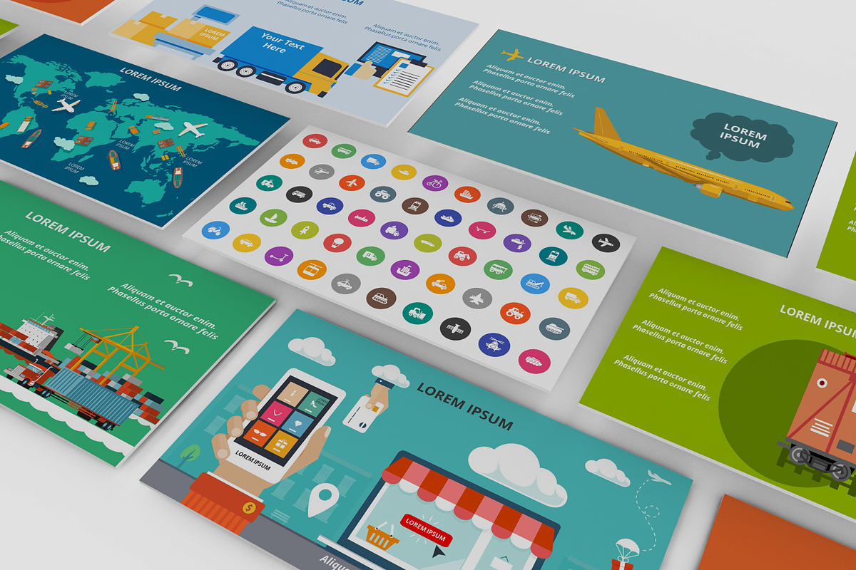 Logistics PowerPoint Infographic Set in PowerPoint Templates - product preview 8