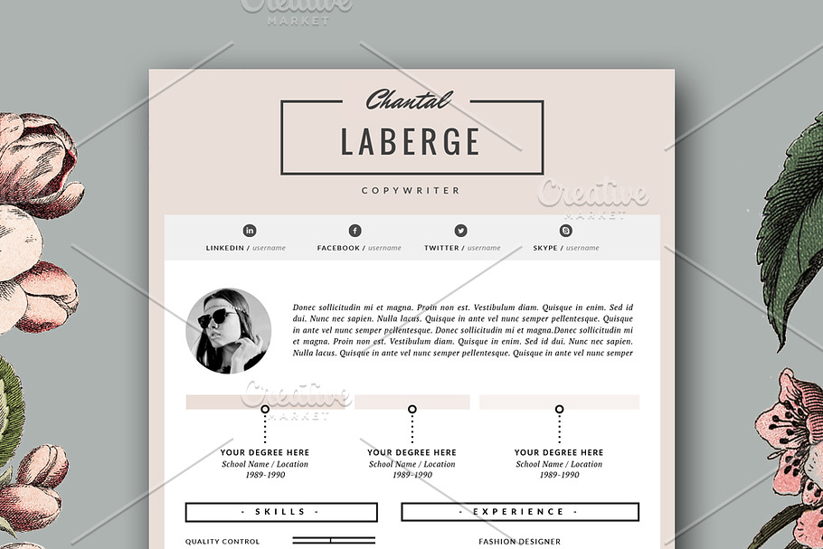 3 Page Resume Template for MS Word