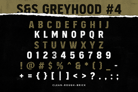 S&S GreyHood Font Bundles (30%Off) in Tattoo Fonts - product preview 11