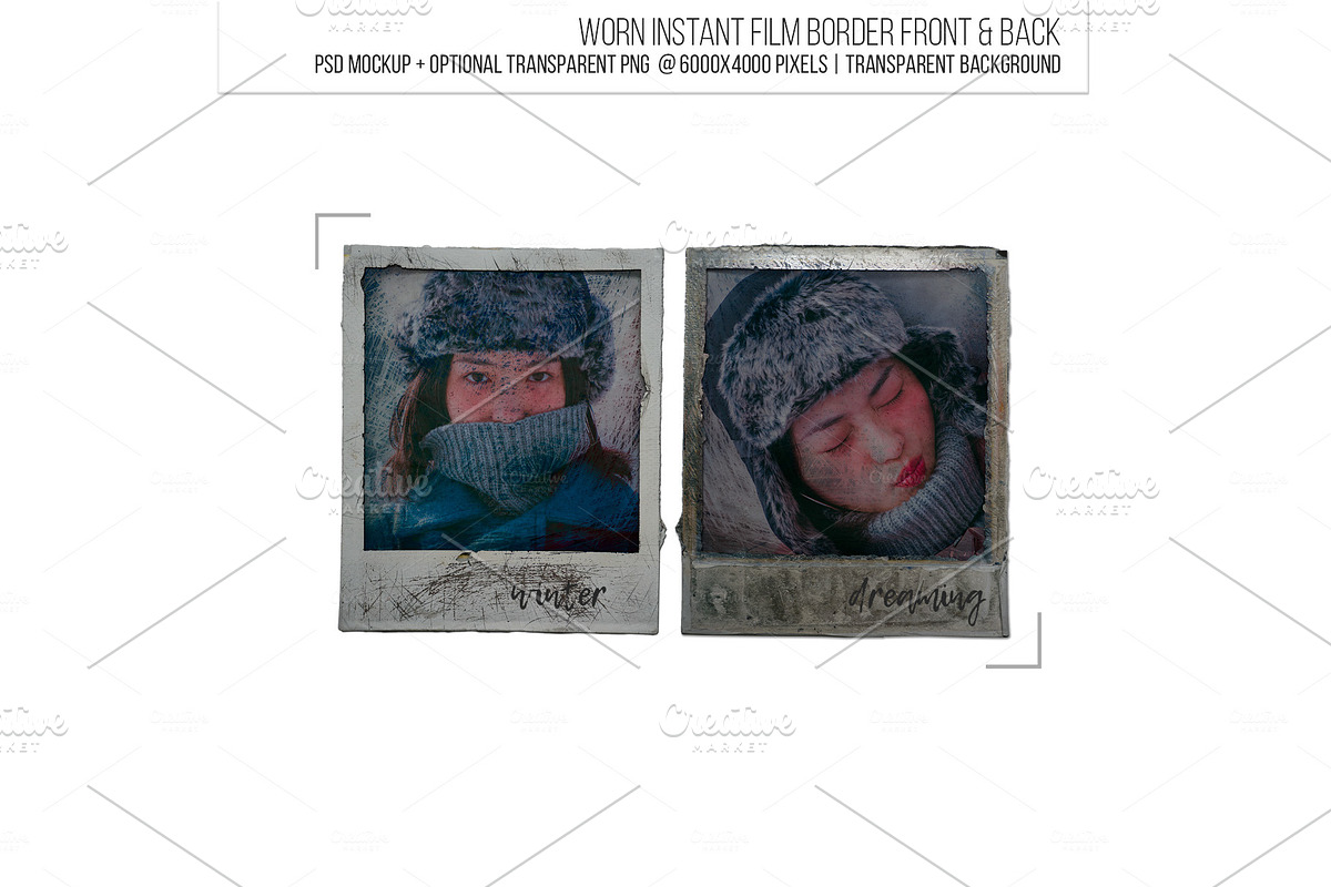 Used instant film border frame. in Templates - product preview 8