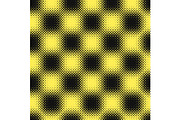 Yellow black halftone background vector