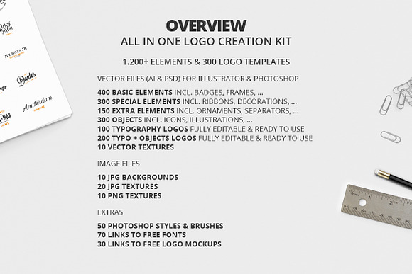 All in One Logo Creation Kit in Logo Templates - product preview 1