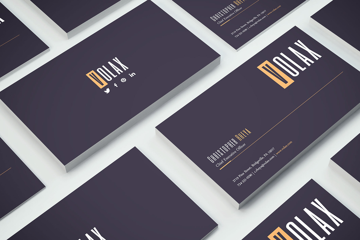 Minimalist Business Card Template in Business Card Templates - product preview 8