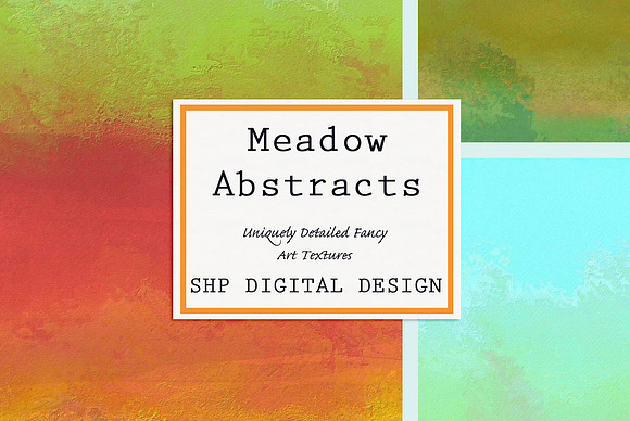 Meadow Abstract Painterly Textures in Textures - product preview 3