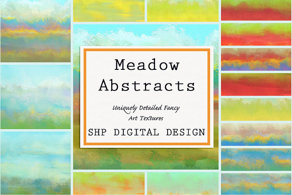 Meadow Abstract Painterly Textures in Textures - product preview 5