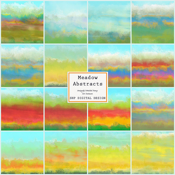 Meadow Abstract Painterly Textures in Textures - product preview 6
