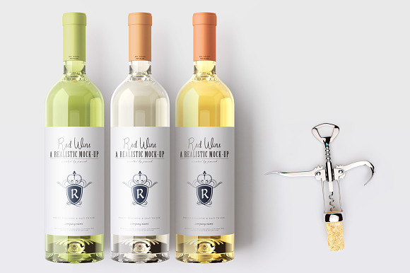 Wine Mockup Kit in Product Mockups - product preview 5
