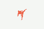 Karate logo template