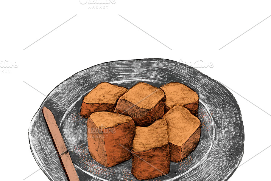 Illustration of Japanese food in Illustrations - product preview 8