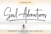 Soul Adventures textured font+Extras
