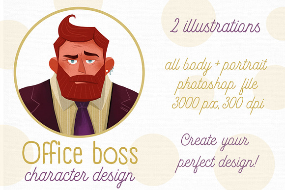 The office boss in Illustrations - product preview 1