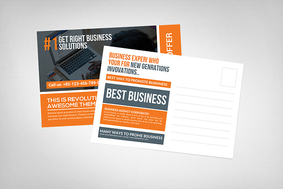 Business Responsive Postcard in Postcard Templates - product preview 1