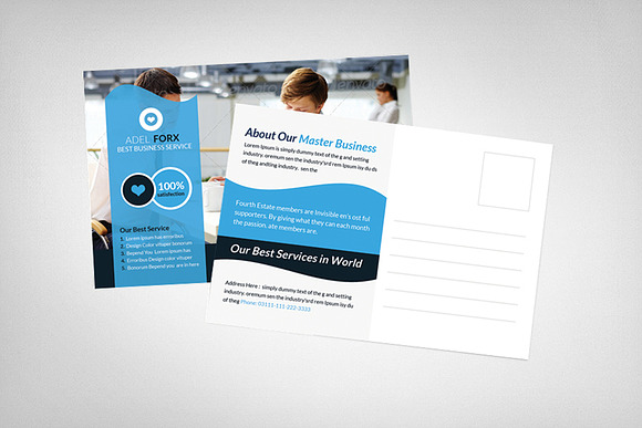 Creative Business Agency Postcard in Postcard Templates - product preview 1