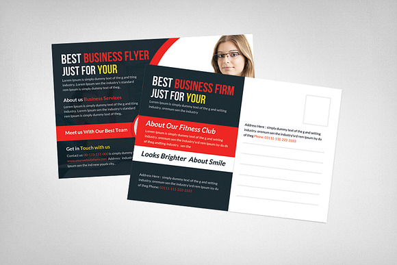 Multipurpose Clean Corporate Card in Postcard Templates - product preview 2