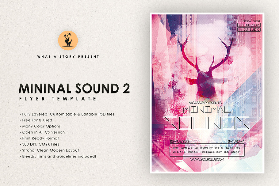 Minimal Sound 2 in Flyer Templates - product preview 8