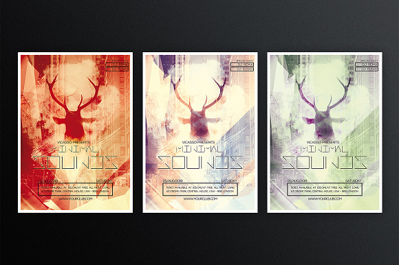 Minimal Sound 2 in Flyer Templates - product preview 1