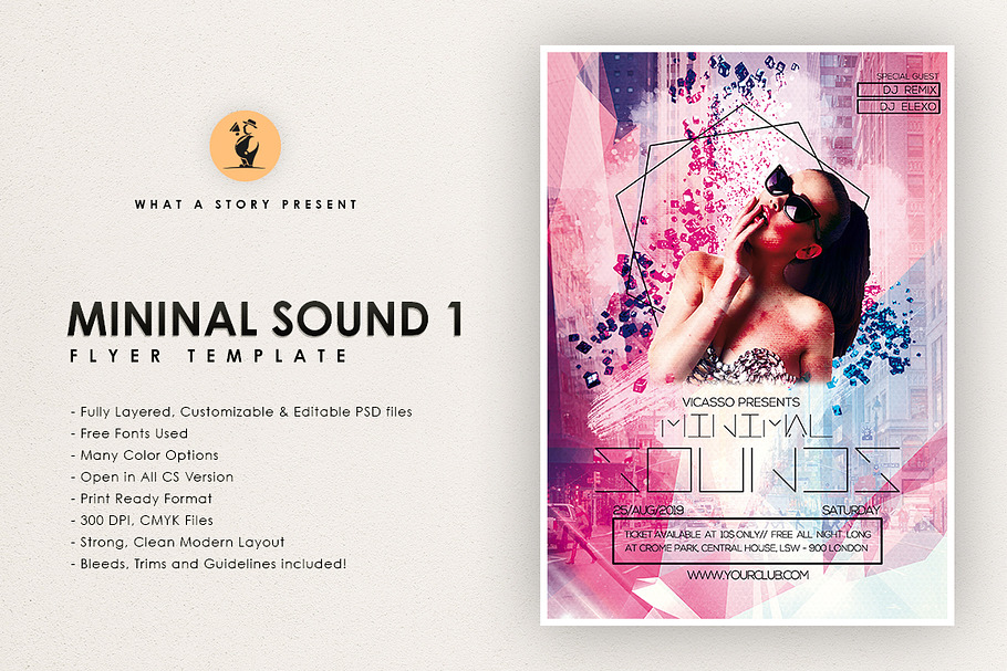 Minimal Sound 1 in Flyer Templates - product preview 8