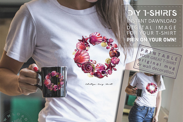 Ladies T-Shirts Design Digital Print