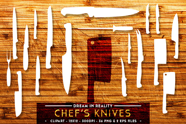 Chef's Knives | Knife Set Vectors