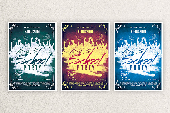School Party 1 in Flyer Templates - product preview 1