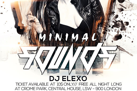 Minimal Sound 1 in Flyer Templates - product preview 1