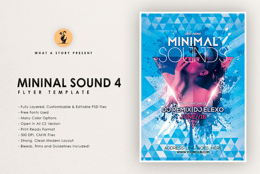 Minimal Sound 4 in Flyer Templates - product preview 8