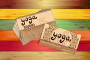 Set elements for Yoga studio