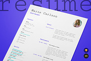 Single Page Resume/CV and Cover Lett
