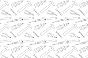 Construction tools seamless pattern