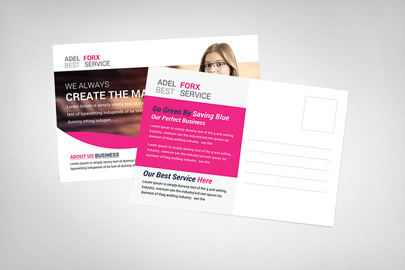 Global Business Postcard in Postcard Templates - product preview 1
