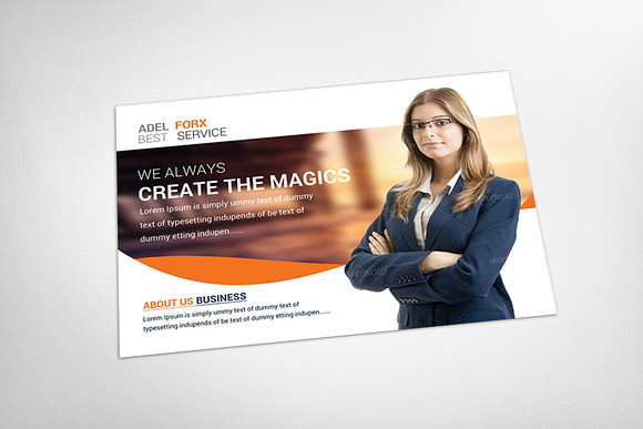 Global Business Postcard in Postcard Templates - product preview 2