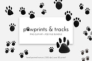 Pawprints & Animal Tracks Clip Art