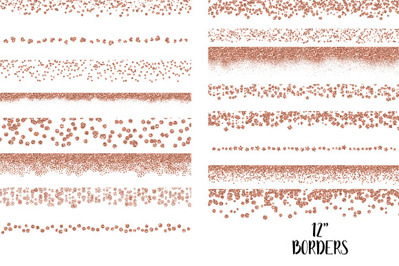 Rose Gold Glitter Frames and Borders in Textures - product preview 4