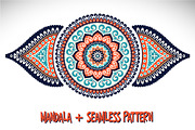 Mandala + Seamless pattern