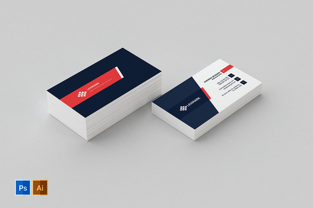 Business Card Template 24 in Business Card Templates - product preview 8