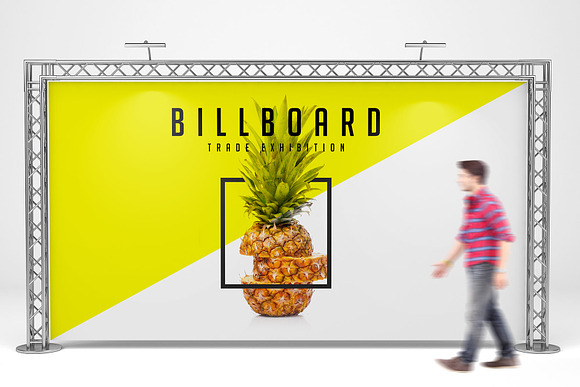 Billboard Mock-Up in Scene Creator Mockups - product preview 3