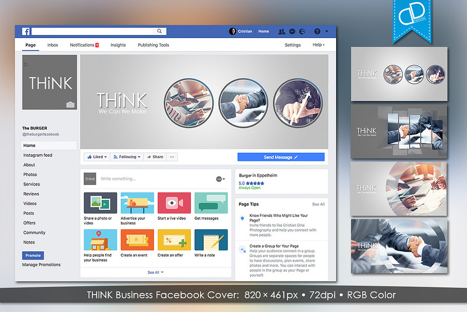 THiNK Business Facebook Cover