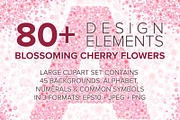 Cherry Blossom Font & Backgrounds