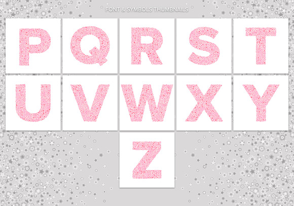 Cherry Blossom Font & Backgrounds in Patterns - product preview 10