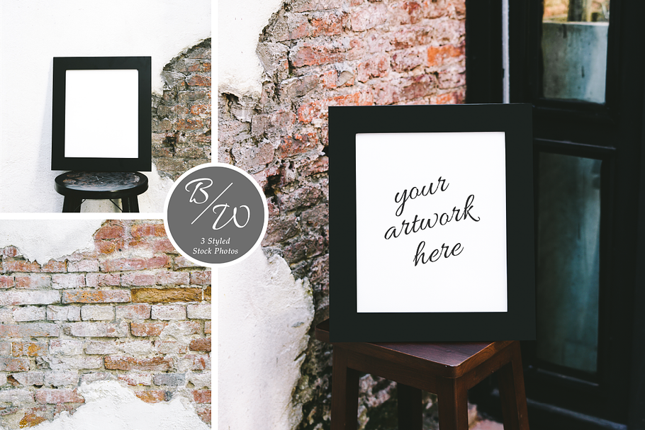 Loft Frame Styled Stock Photo in Print Mockups - product preview 8