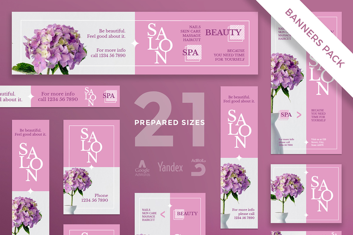 Banners Pack | Beauty Salon Spa in Templates - product preview 8