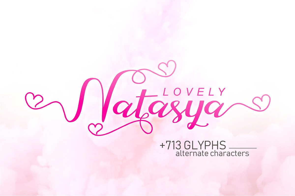 Lovely Natasya in Script Fonts - product preview 8
