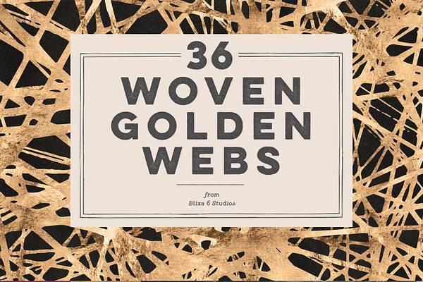 36 Woven Golden Webs